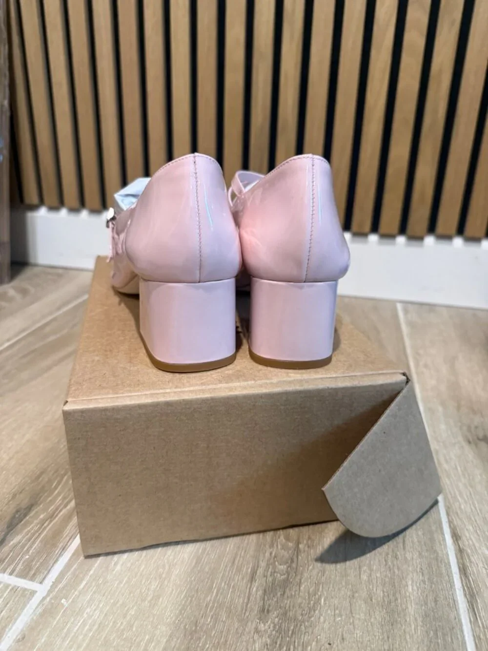 NEW Reformation Mary Jane Heels Pink Patent Leather 10.5